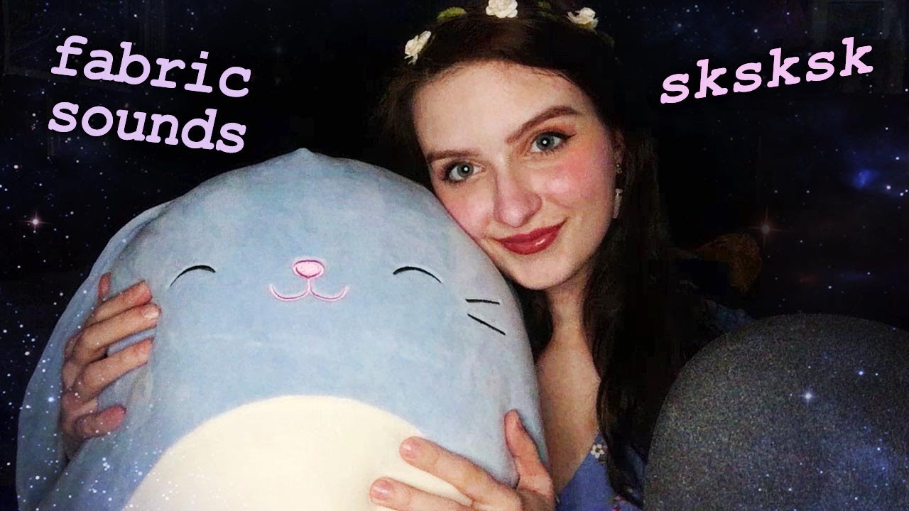 ASMR |Stuffed Animal Fabric Sounds with Mouth Sounds (Tongue Clicking, Sk Sk Sk, and Tico