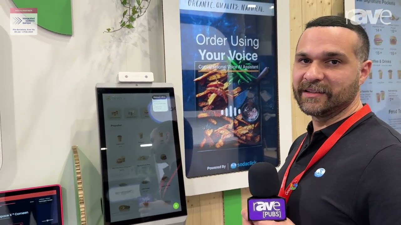 ISE 2024: Sodaclick Shows In-Store Kiosk Ordering with Conversational Voice AI at the Google Booth