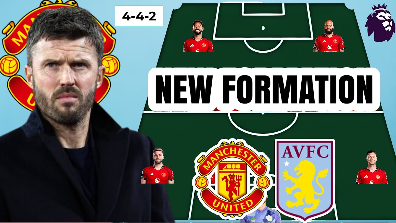 Carrick’s NEW Formation! Man United vs Aston Villa | Tactical Setup to Beat Unai Emery (EPL 2025/26)