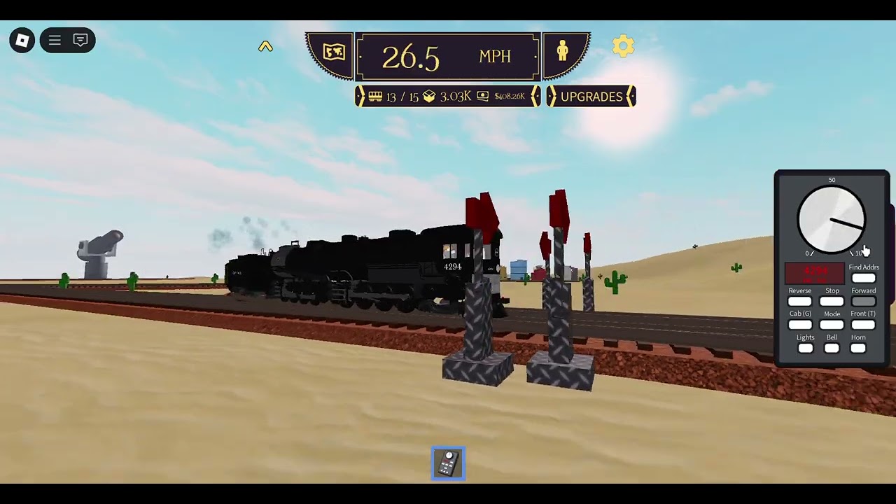 Southern Pacific AC-12 Cab Forward 4294 in game Ro-scale Central Railroad