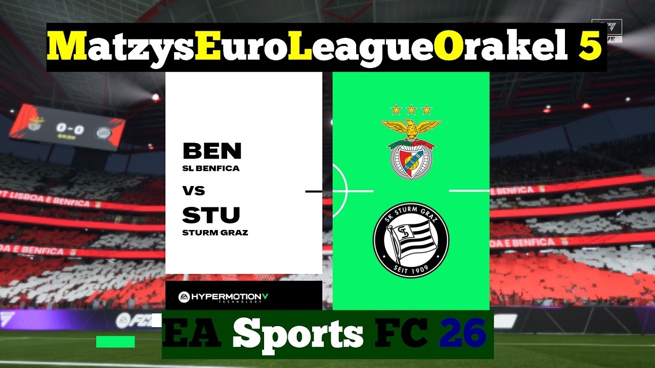M.E.L.O. 5 ⚽ 223 SL Benfica Lissabon vs. SK Sturm Graz ⚽ Spieltag 16 | EAFC 26