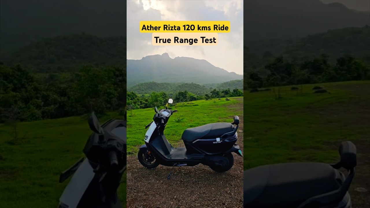 कितना खर्चा होगा For 120 kms? ATHER RIZTA TRUE RANGE TEST - 120kms Ride !! 