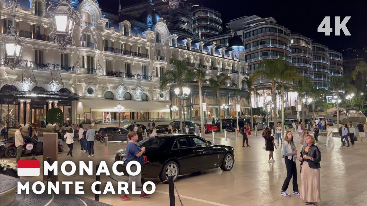 [4K] A NIGHT IN MONTE CARLO | MONACO