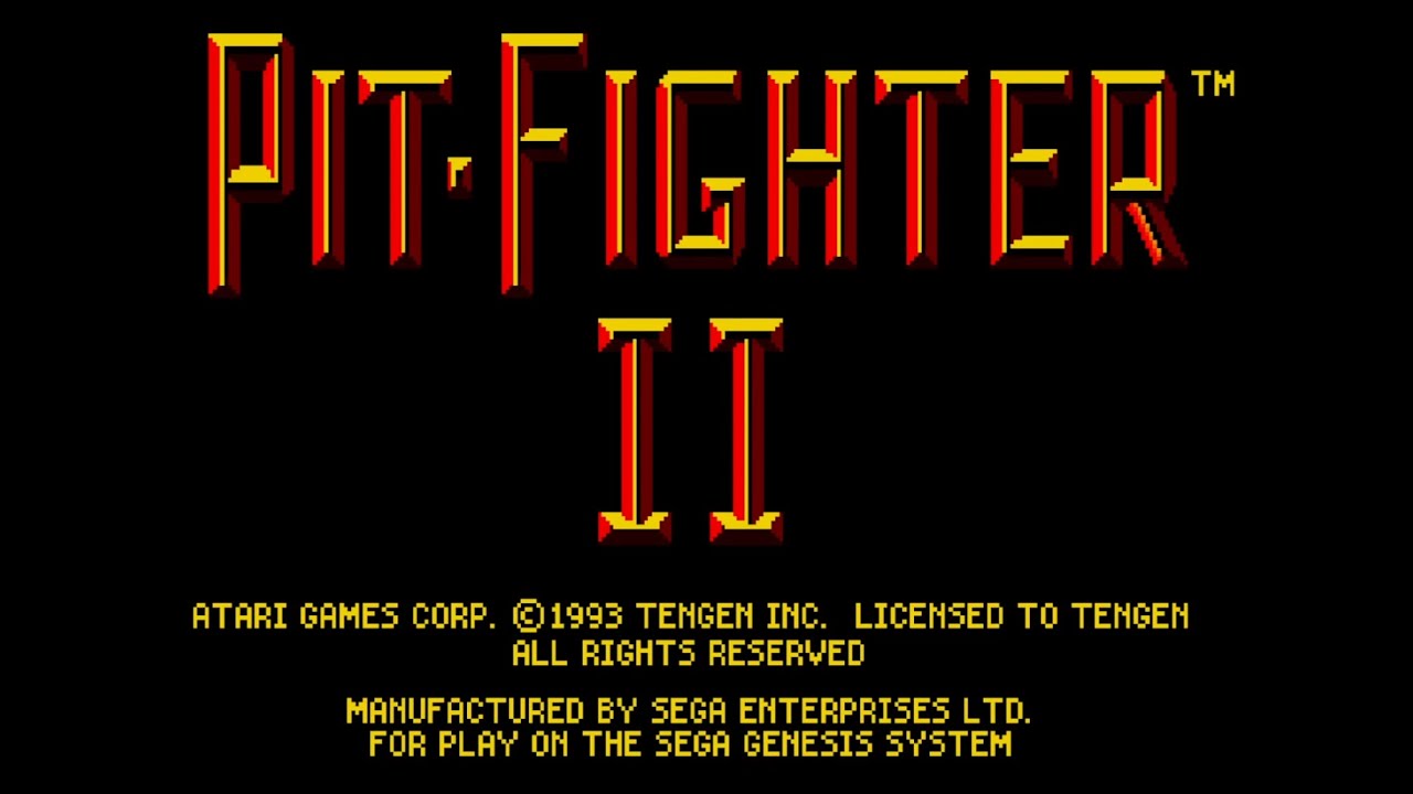PIT FIGHTER 2 (Sega Genesis) (Unreleased Prototype) 1cc(?) (Ty)