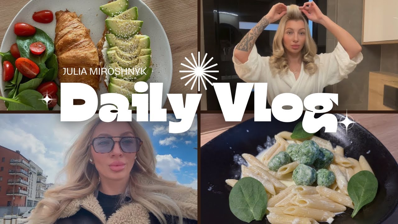 VLOG | Продуктивный понедельник | Завтрак дома | Спорт Мотивация | рецепт зеленые фрикадельки | ПП