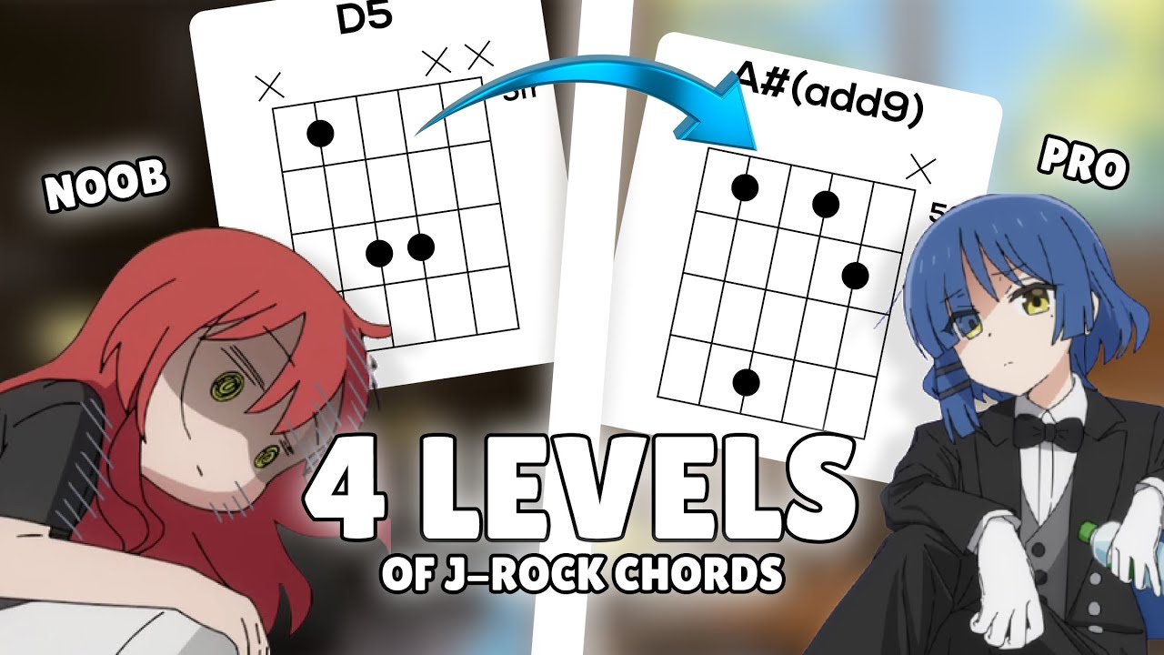 4 Levels of J-Rock guitar chords