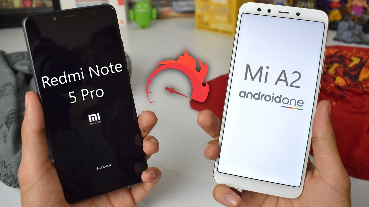 Xiaomi Mi A2 vs Redmi Note 5 Pro : Speed Test!!!
