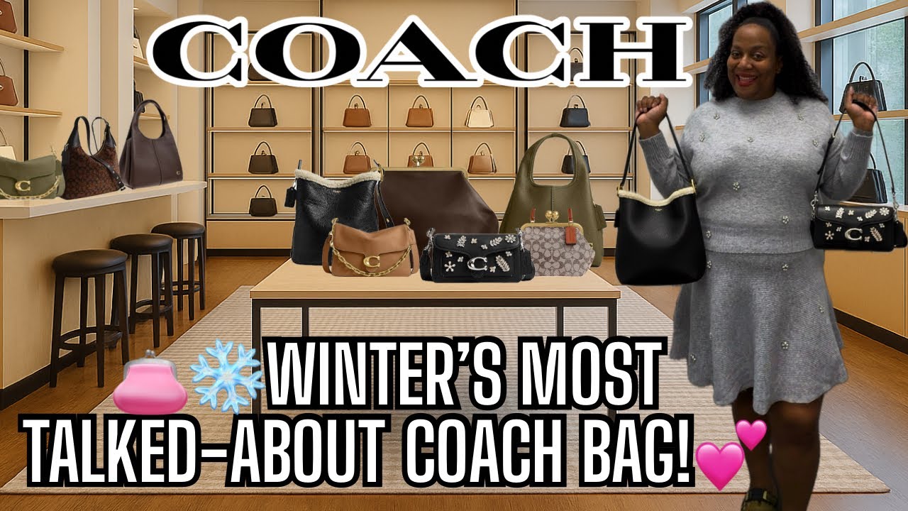 Зимняя коллекция сумок Coach 2025 | Новая коллекция овчины в Dillard’s + Обзор Coach