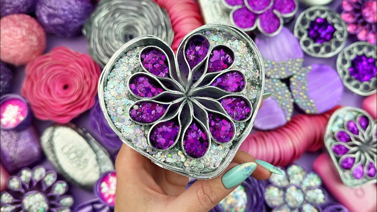 Relaxing ASMR Soap Art: Crushing Colorful Soap, Cutting cubes, and Creating with Glitter and Foam!