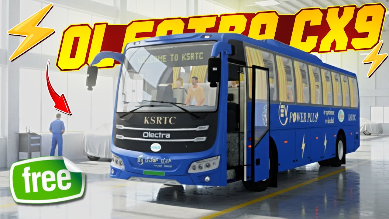New OLECTRA CX9 MEIL Bus Mod For Bussid😍 Electric Bus Mod For Bussid Download 2025