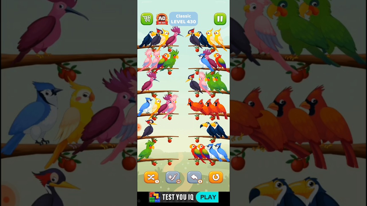Bird sort puzzle walkthrough 
