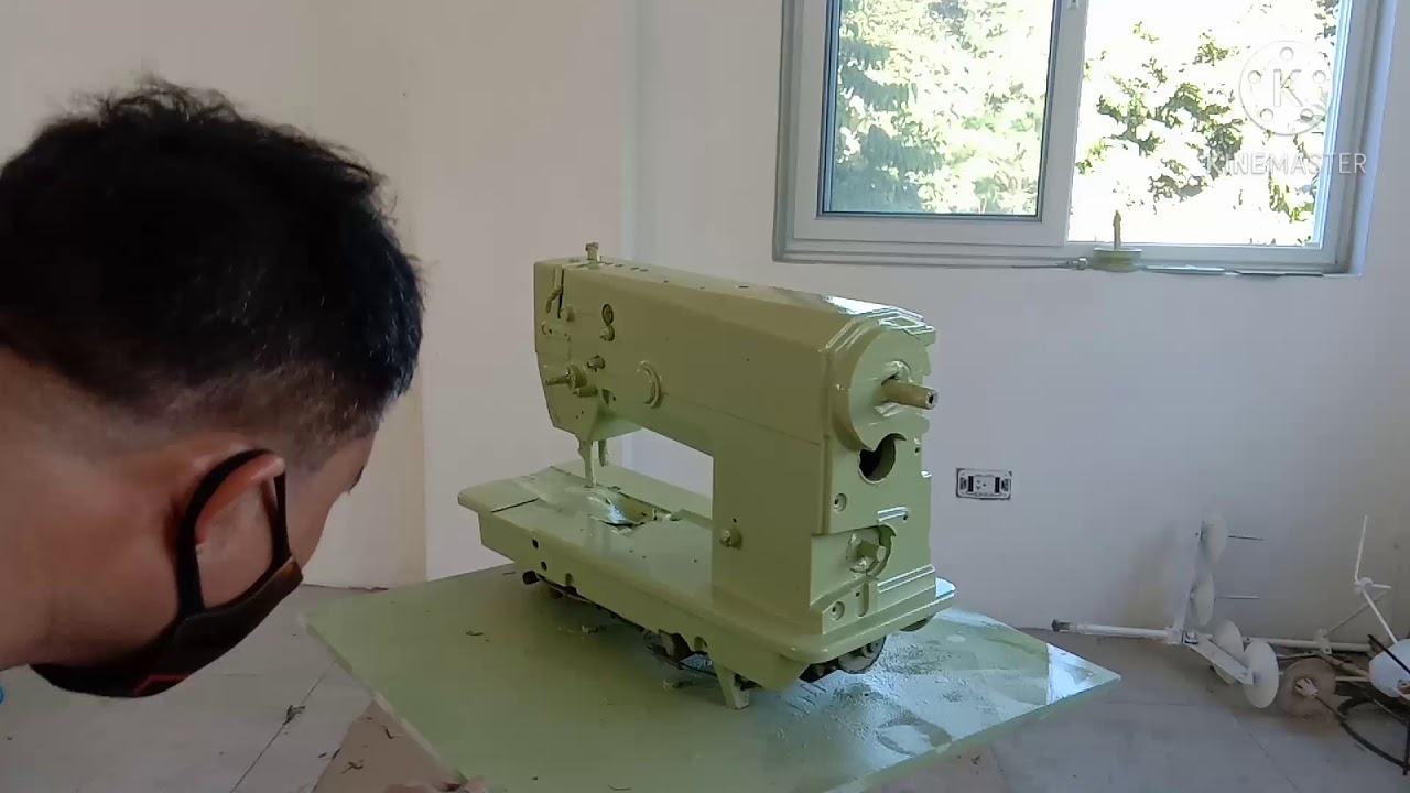 Brother Double Needle LT2-B875-907  Second Hand Sewing Machine, Needle Feed, Split Bar, BIG hooks