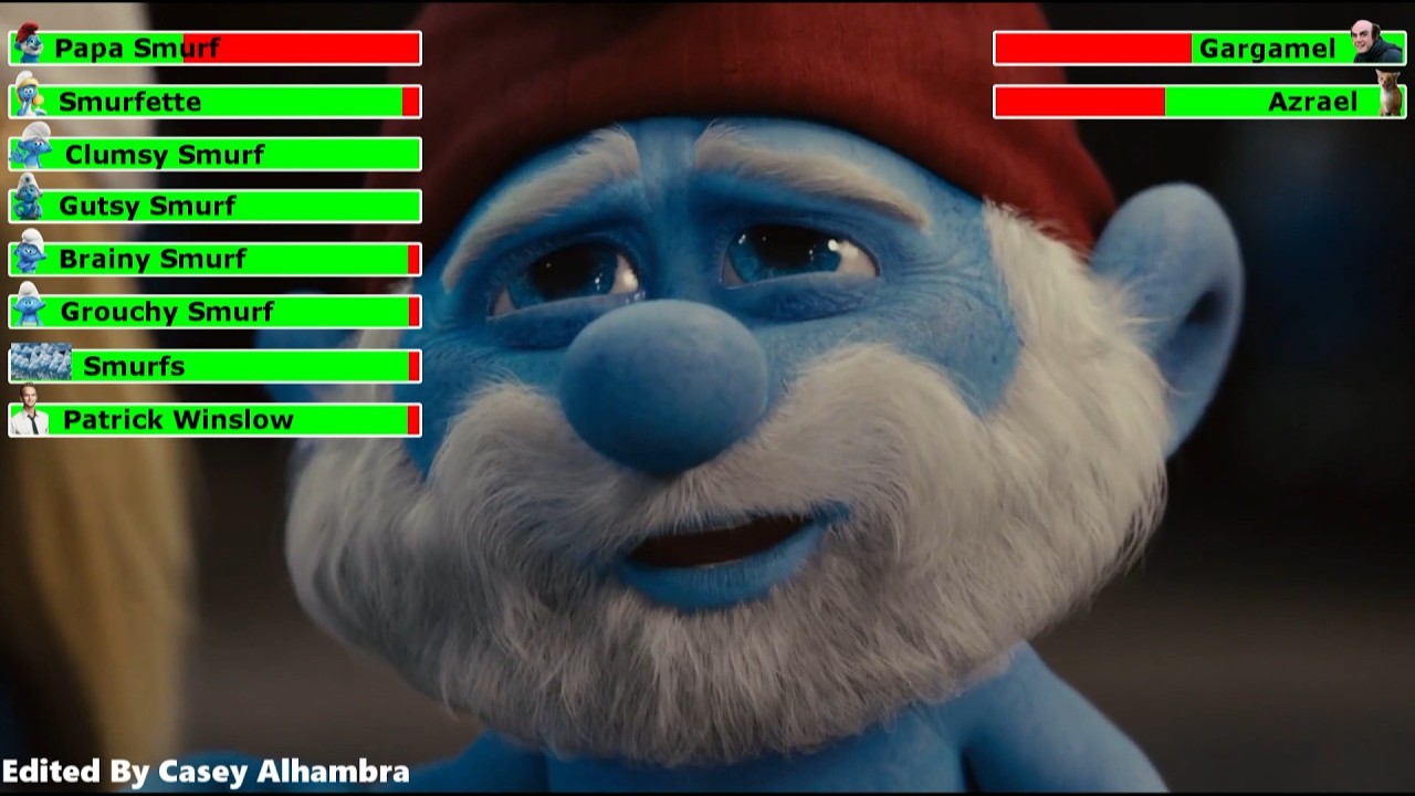 Smurfs (2011) Final Battle with healthbars 2/2