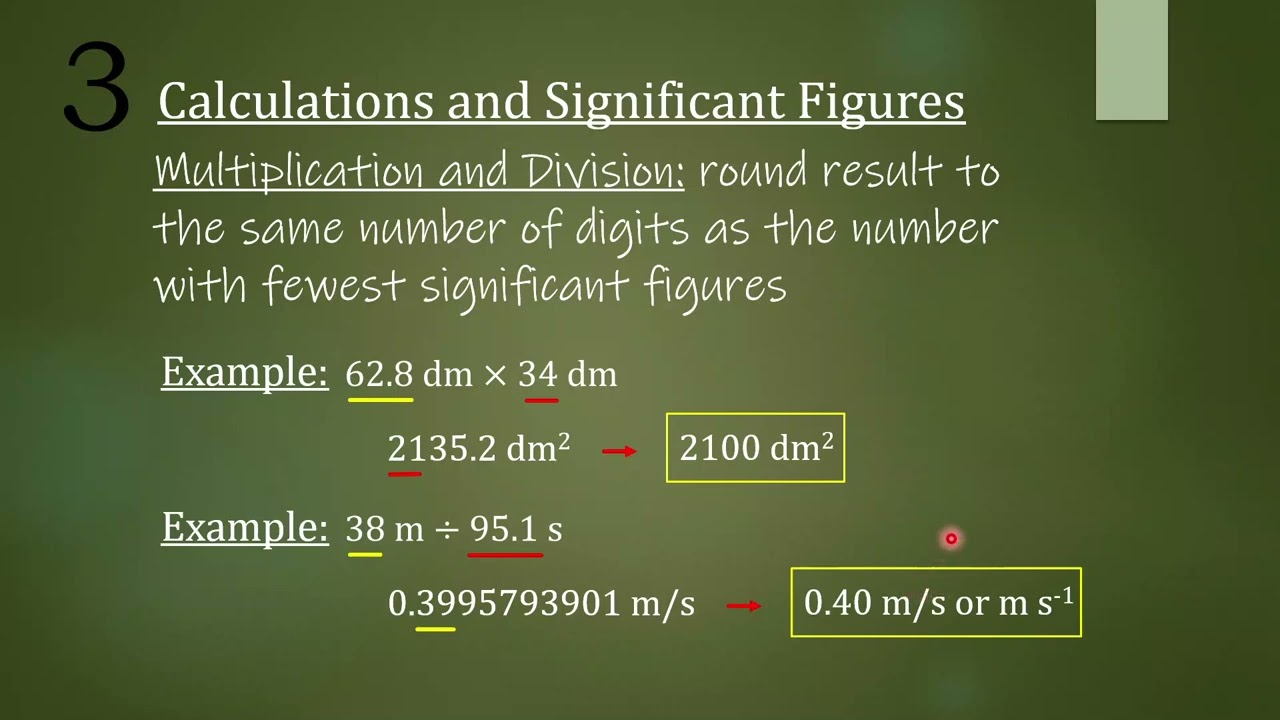 6. Rules for Significant Figures in Calculations