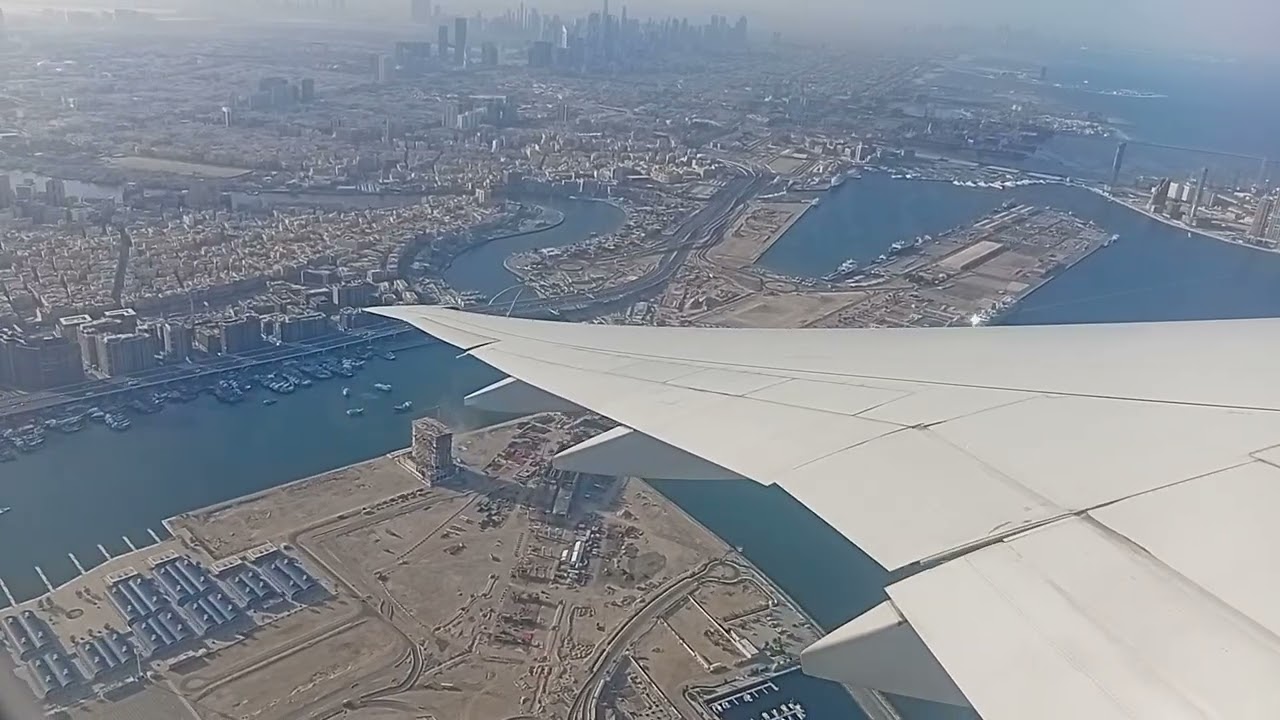 Take off from Dubai Airport view 