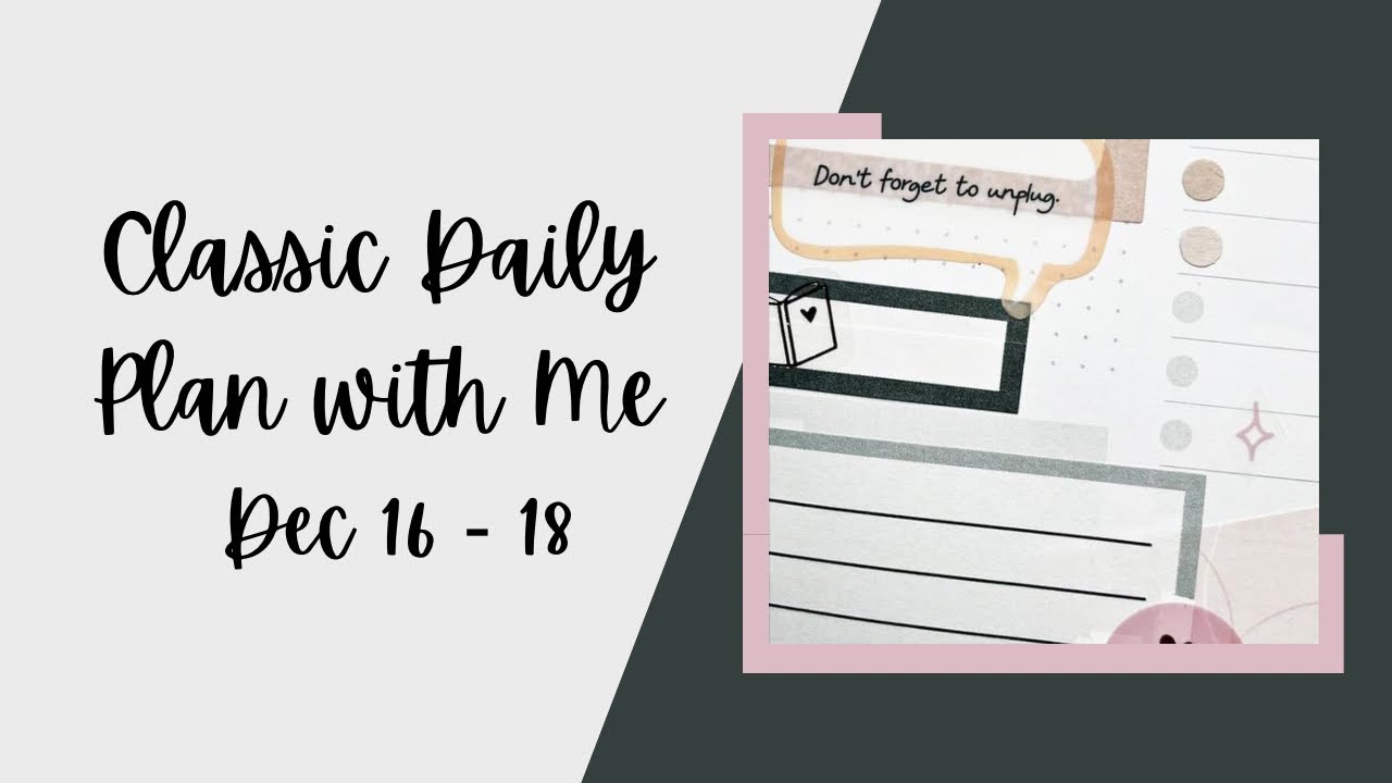 Classic Daily Plan with Me || new sticker books!!!