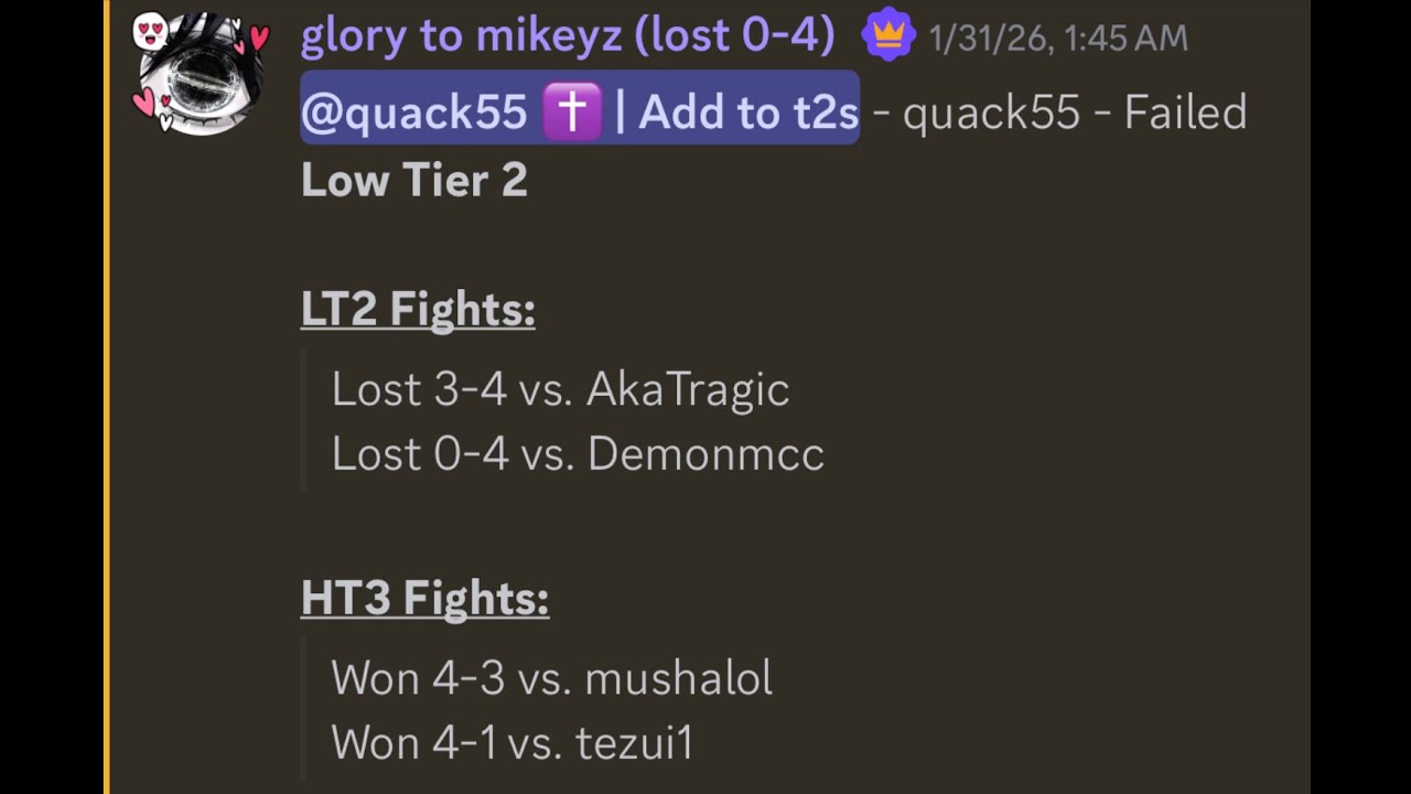 Quick lil tierlist montage