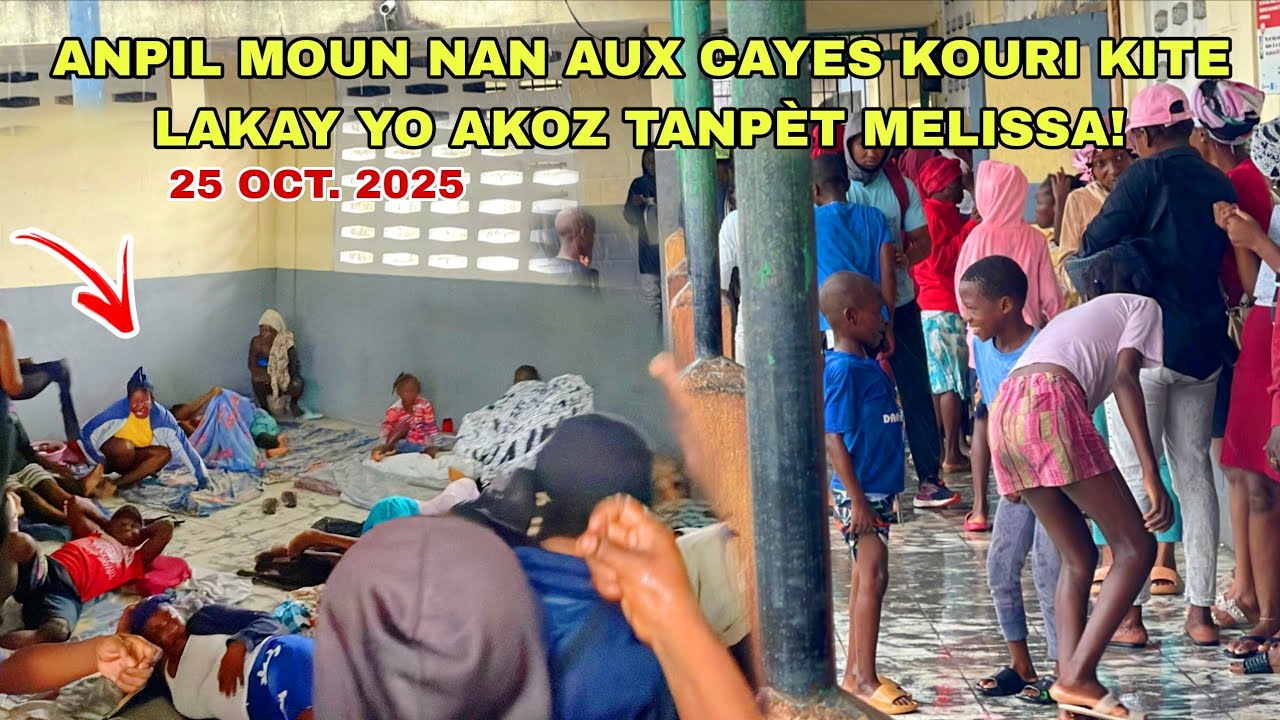 Bwa Mare! Anpil Moun Kouri Kite Lakay Yo Akoz Tanp&egrave;t Melissa Ki Rive Ak F&ograve;s Sou Ville Aux Cayes