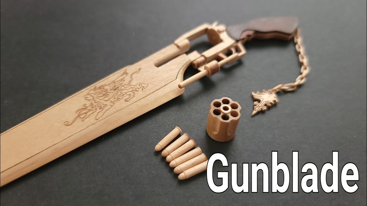 Popsicle sticks DIY ---- Gunblade  #finalfantasy
