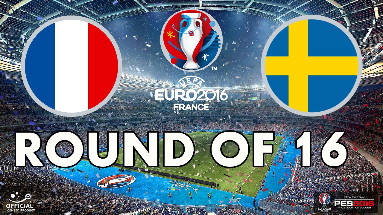 PES 2016 - EURO 2016 - Round of 16 - France v Sweden