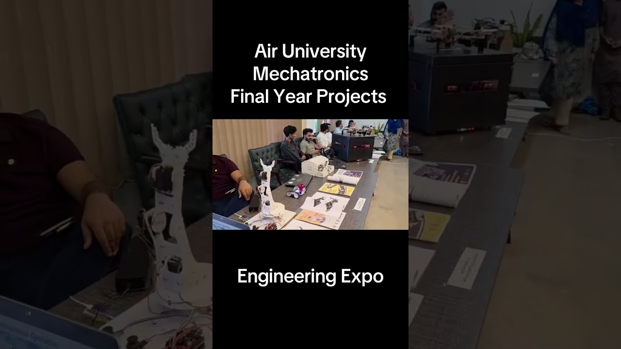 Top Final Year projects of Mechatronics by Air University #enginnering