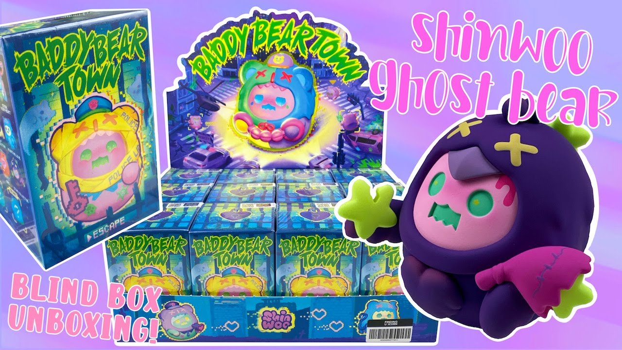 LET'S OPEN 12 SHINWOO GHOST BEAR BLIND BOXES! Finding Unicorn ShinWoo Baddy Bear Town Unboxing | MMM