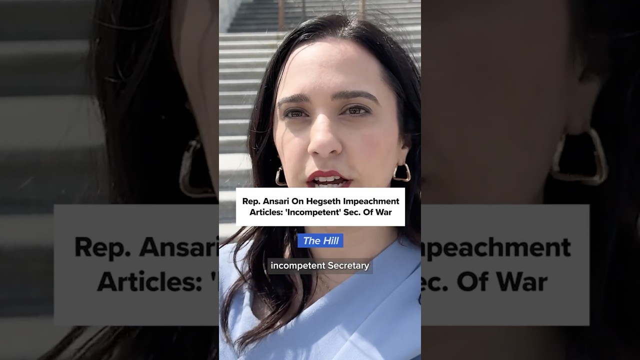 Демократы подали импичмент Питу Хегсету, а конгрессмен Ансари назвал его &laquo;непригодным для работы&raquo;.