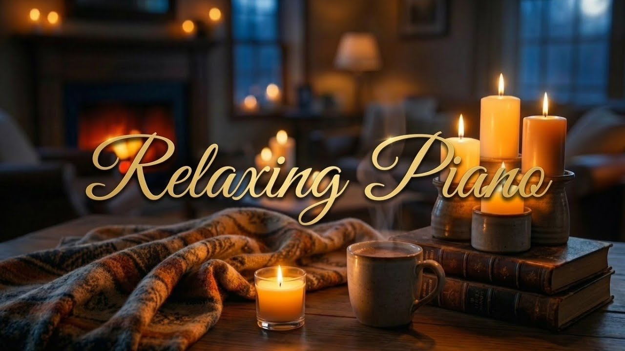 Cozy Amber Night 🕯️ Relaxing Music for Deep Sleep, Study & Stress Relief