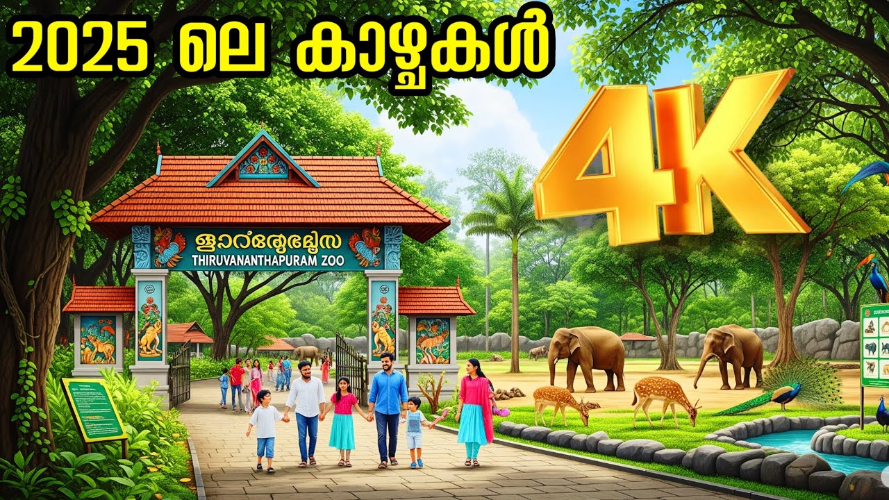 Thiruvananthapuram Zoo Malayalam l Trivandrum Zoo Malayalam Vlog | Family Travel Video
