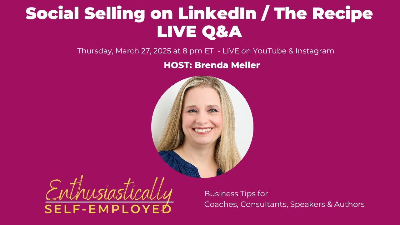Social Selling on LinkedIn / The Recipe LIVE Q&A