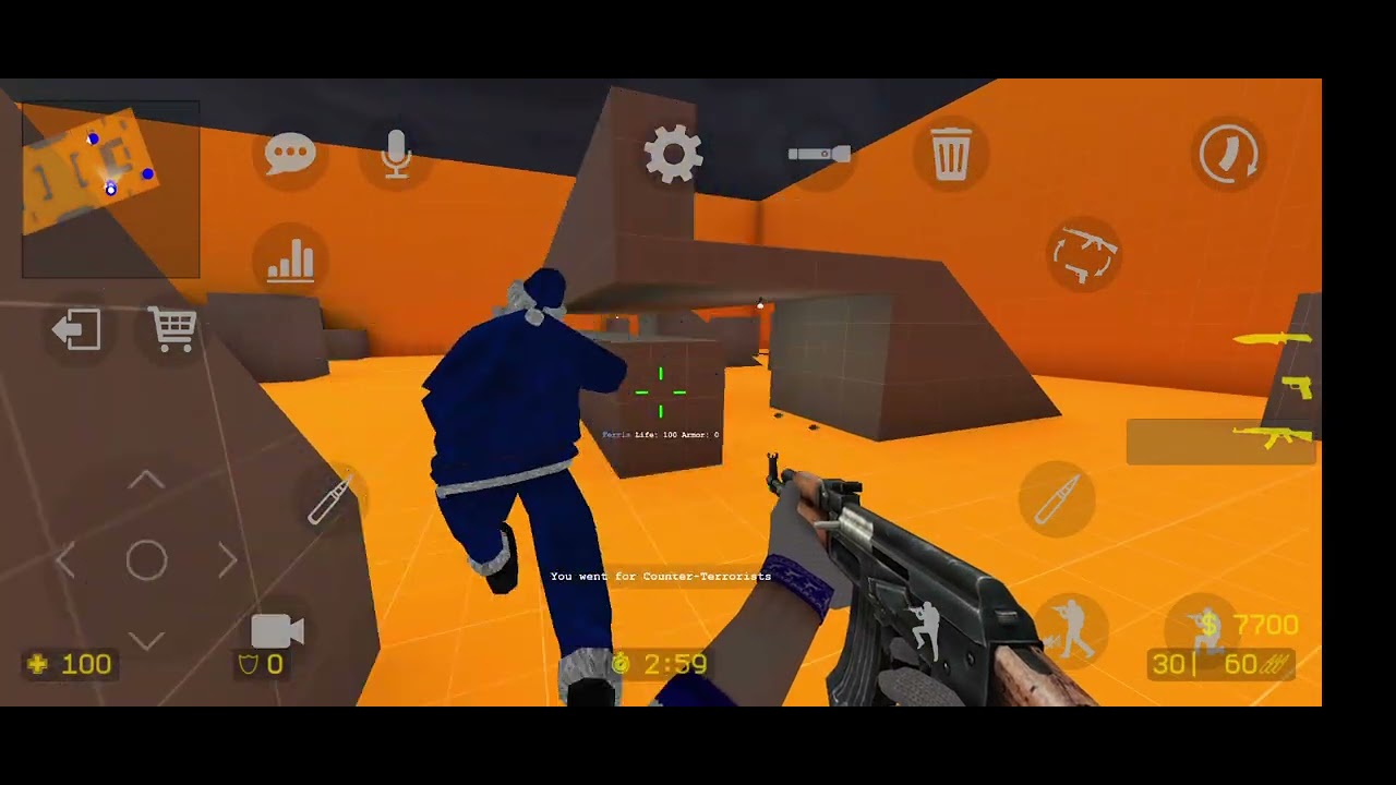 Playing counter strike source