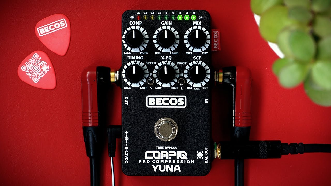 BECOS FX CompIQ YUNA Pro Compressor for Bass & Guitar - Played by Tomotaka Sekiya Through Six Basses