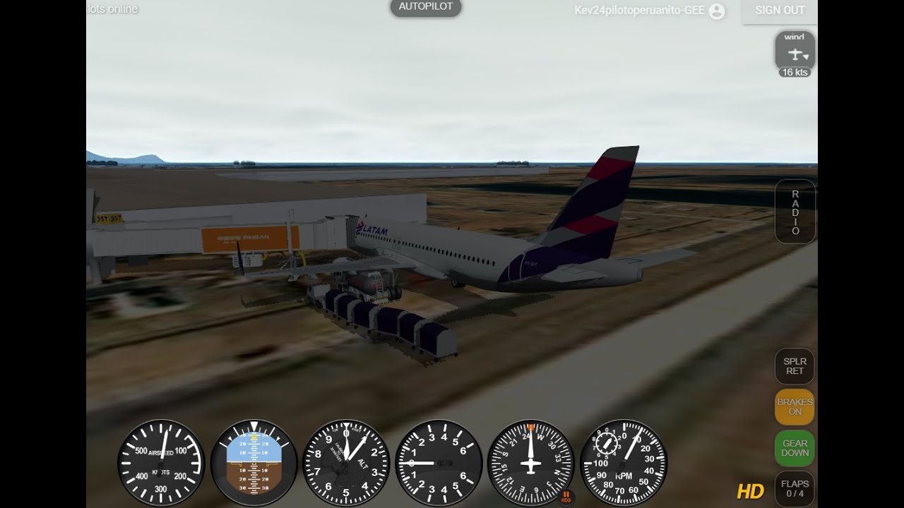 (Geofs) Lima - Arequipa (LIM - AQP) LA2119 LATAM A320 🛫