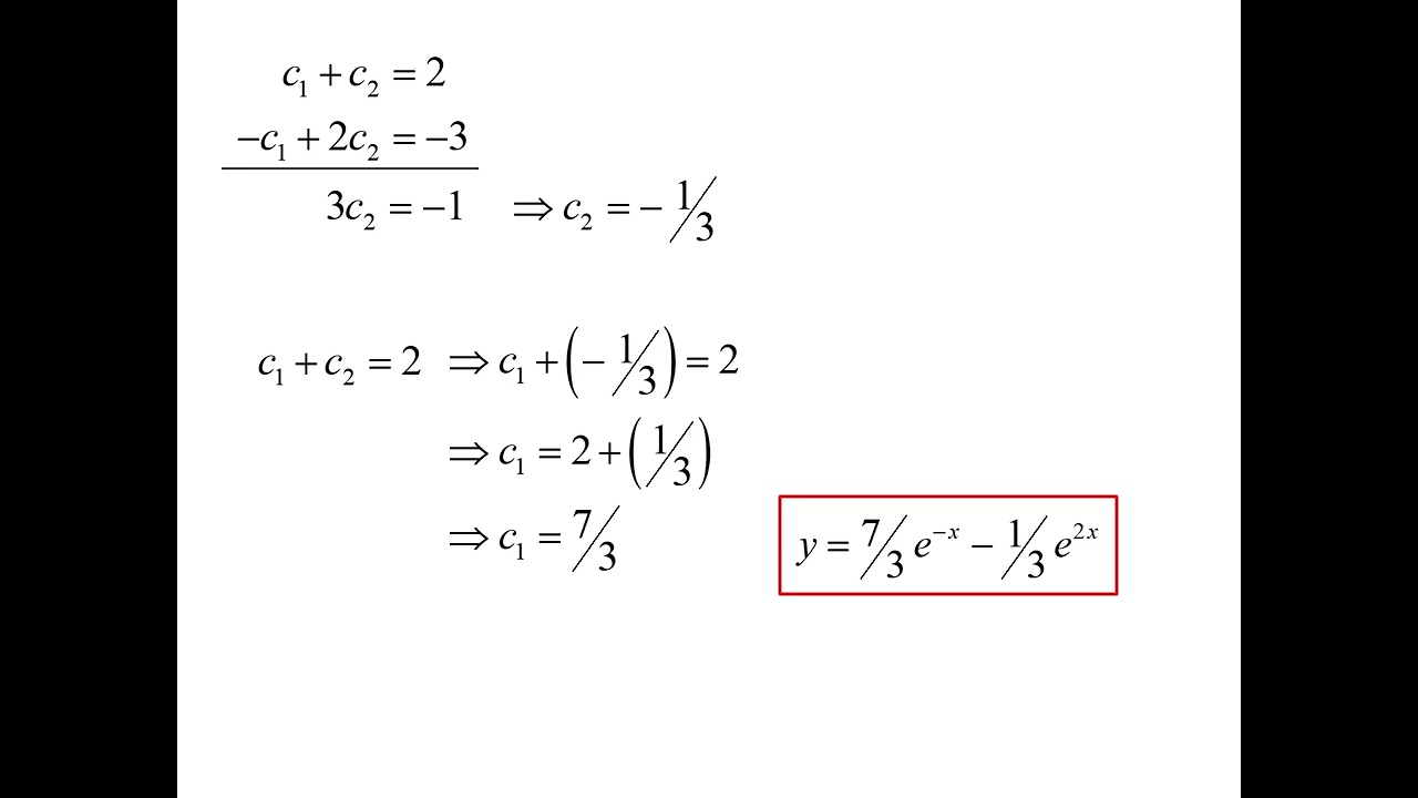 Differential Equations: Intro to Initial Value Problems