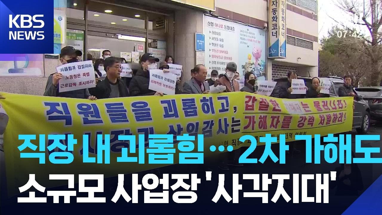 직장 내 괴롭힘 2차 가해 &lsquo;철퇴&rsquo;&hellip;소규모 사업장 &lsquo;사각지대&rsquo; / KBS  2026.02.11.