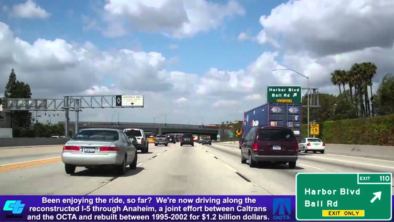 I-5 North (CA), Orange County Central & North, Mile 101-117