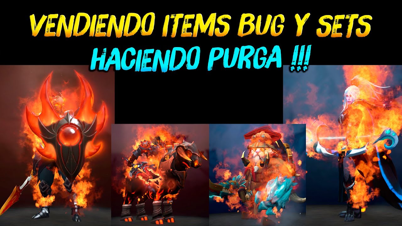 VENDIENDO ITEMS BUG Y SETS - HACIENDO LA PURGA !!😅 | Dota 2