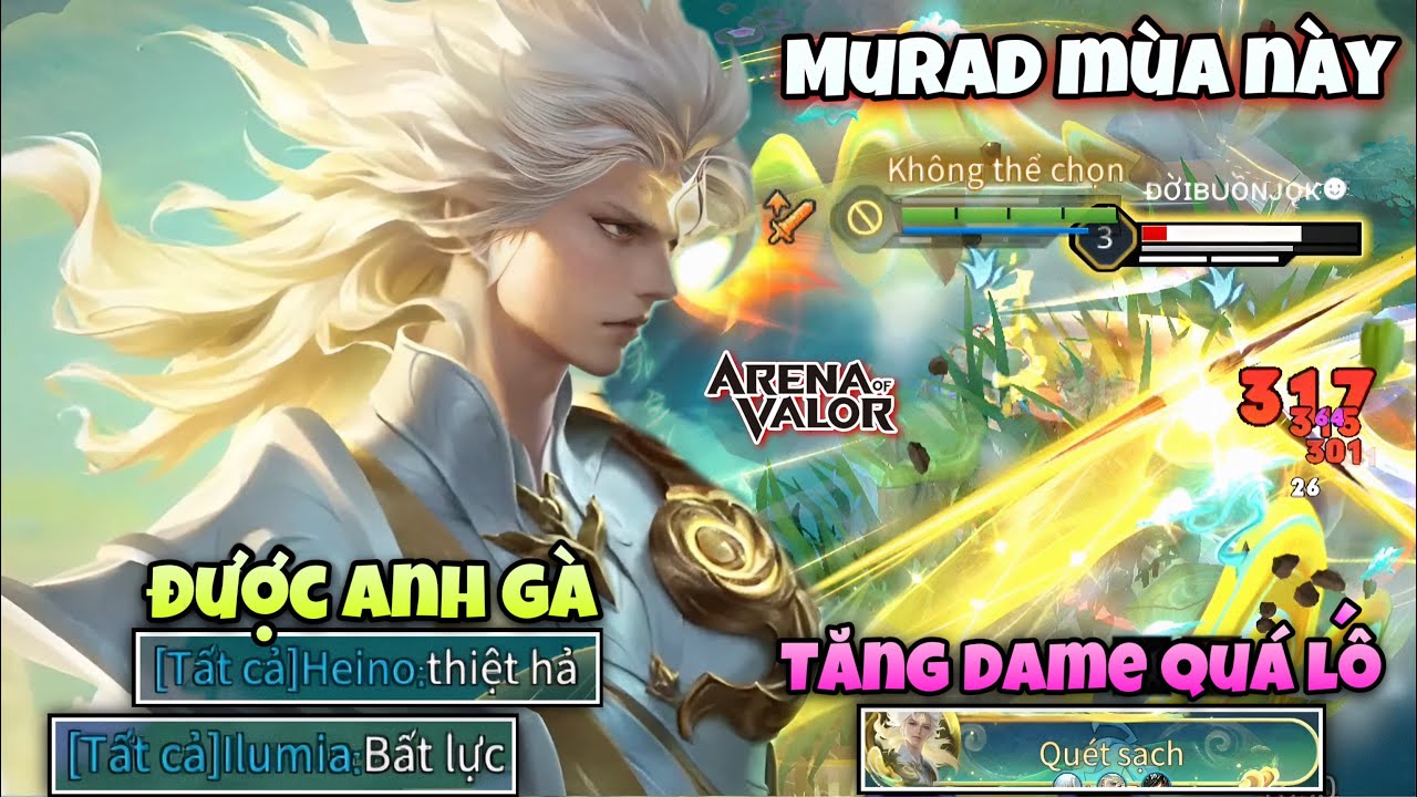 Murad Mùa Này Được Anh Gà Tăng Dame Lố Tay NTN Khi Khiến Team Bạn Gặp Murad Là Chạy Mất Dép