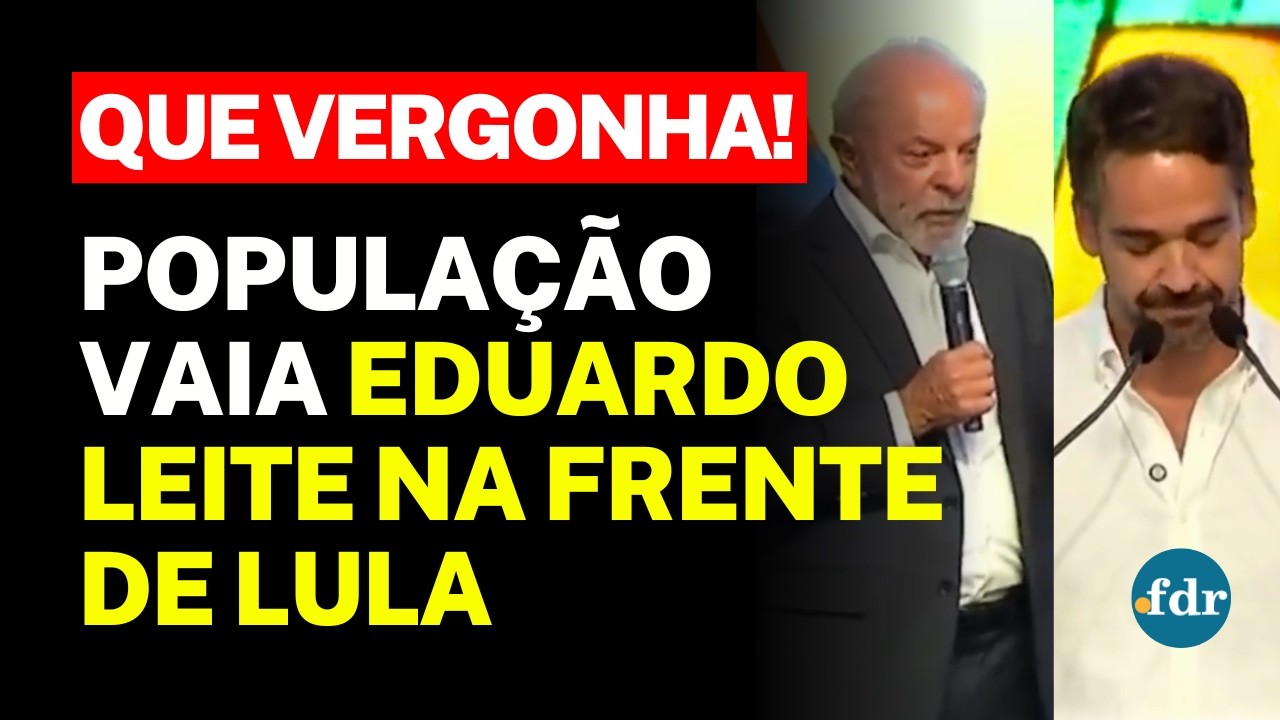 🔥 EDUARDO LEITE É VAIADO AO TENTAR CRITICAR GOVERNO LULA E LEVA SERMÃO DO PRESIDENTE EM EVENTO