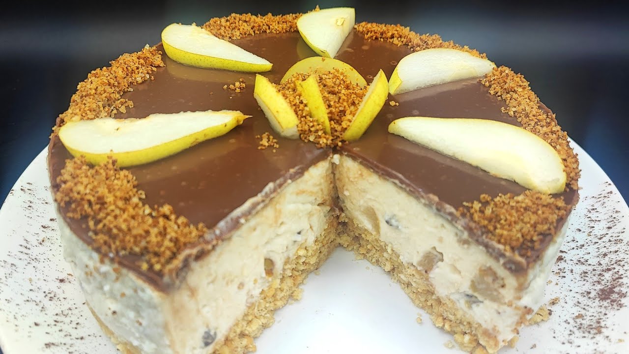 cheesecake pere e cioccolato