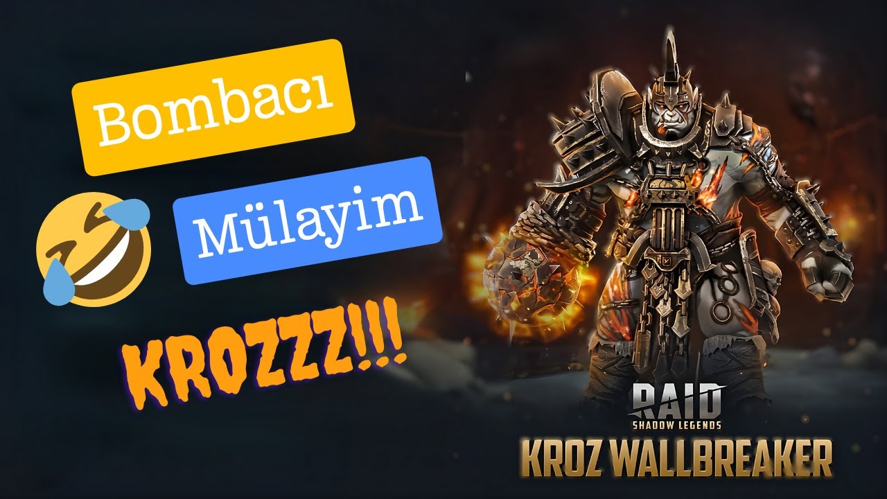 Kasım Ayı Füzyonu Bombacı Mülayim ( Duvarkırıcı Kroz ) Geliyor. Raid Shadow Legends Türkçe