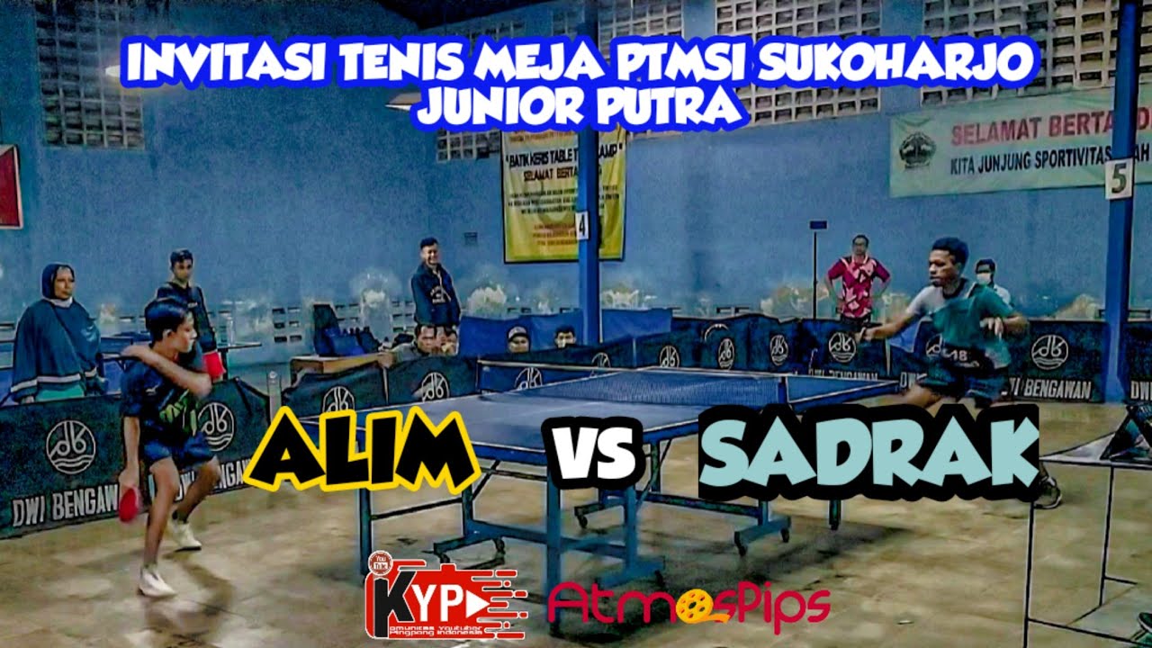 Tingkat Junior Putra 🏓🏓 ALIM (Dwi Bengawan) vs SADRAK (DJ) 🏓🏓 GOR Dwi Bengawan, Sukoharjo