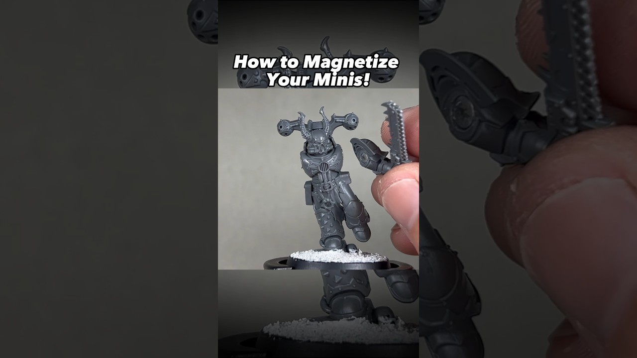 Magnets Tutorial: Quick Tips for Magnetising your Warhammer Models #40k #gamesworkshop #spacemarine