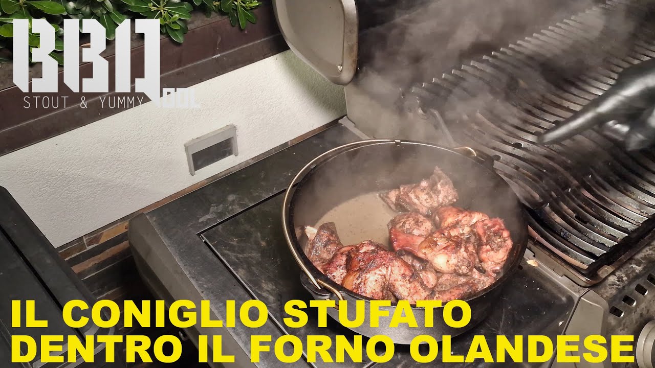 Il coniglio stufato dentro il forno olandese e... un consiglio per Natale