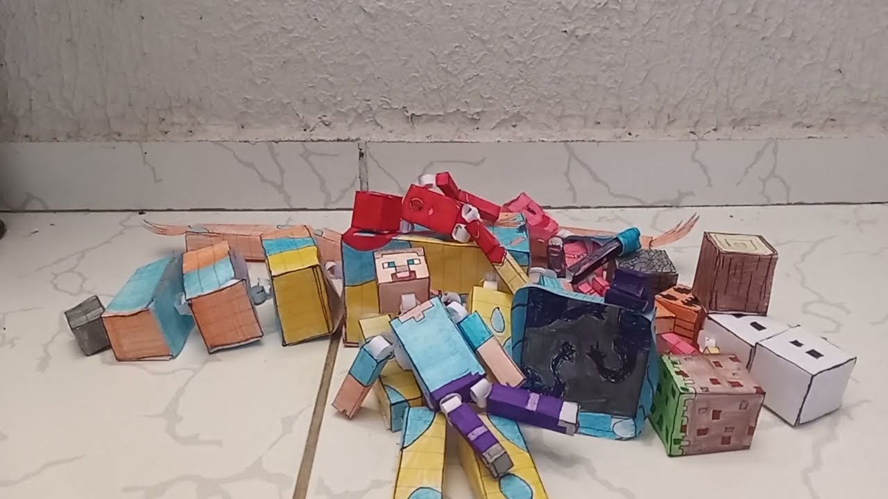 AMOSTRANDO MEUS BONECOS DE PAPERCRAFT PARA VOCÊS!! #naoflopa #poppyplaytime