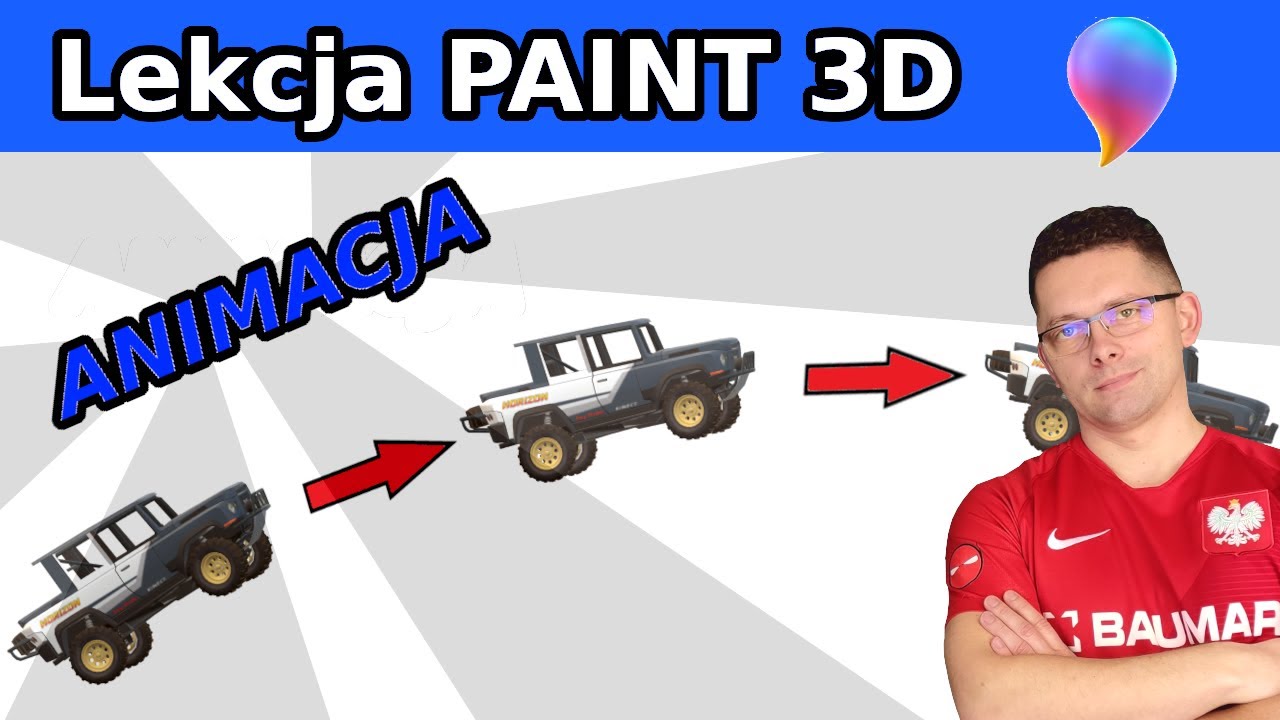 Paint 3D Jak zrobić animację Lekcja dla Szkoły Podstawowej Łukasz Jurek Uczy!