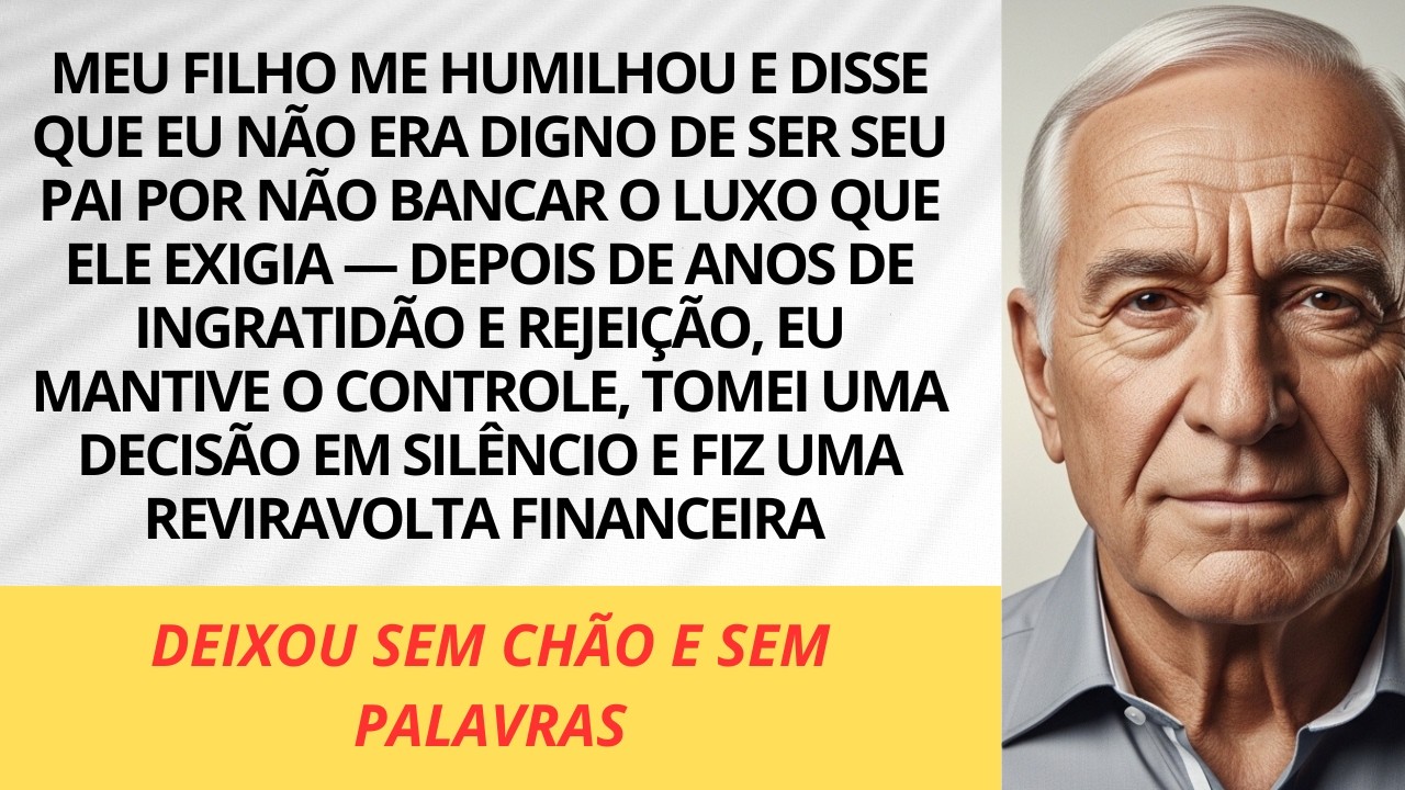 Meu filho disse que eu não era digno do seu amor. Aceitei calado… e ele só entendeu o preço depois.
