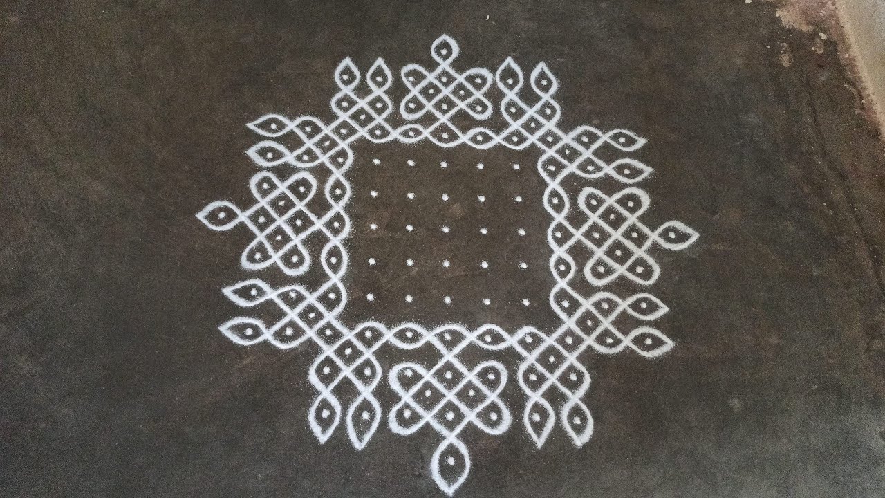 13 x 1 dots kambi kolam series episode 7 | traditional diwali sikku kolam | SathyaSelva Arts