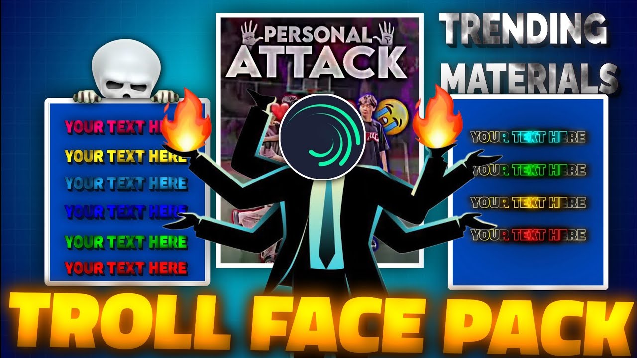 Troll face editing pack ☠️ | Troll face editing packalight motion XML | ALL TRENDING MATERIALS 💀... 