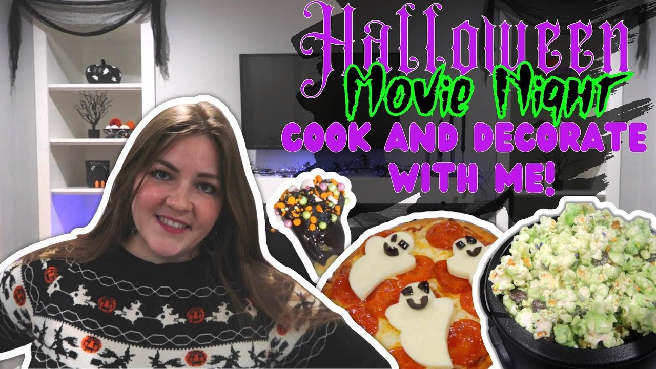 HALLOWEEN MOVIE NIGHT | HALLOWEEN SNACKS | HALLOWEEN PARTY FOOD | HALLOWEEN DECOR | JENNIFER SELF